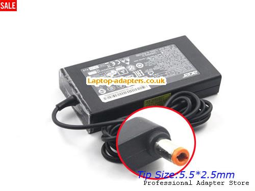  N15Q12 DC Laptop AC Adapter, N15Q12 DC Power Adapter, N15Q12 DC Laptop Battery Charger ACER19V7.1A135W-5.5x2.5mm-Slim