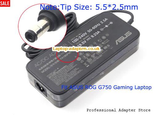  G750JW-DB71-CA Laptop AC Adapter, G750JW-DB71-CA Power Adapter, G750JW-DB71-CA Laptop Battery Charger ASUS19.5V9.23A180W-5.5x2.5mm