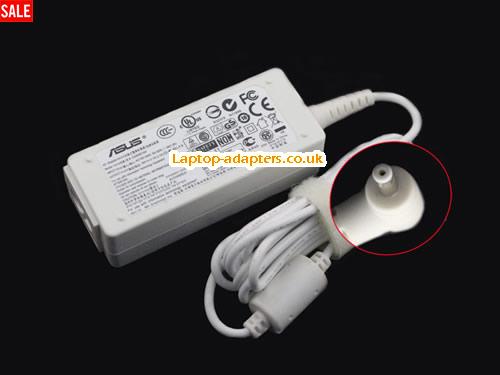  EEE PC 1005HA Laptop AC Adapter, EEE PC 1005HA Power Adapter, EEE PC 1005HA Laptop Battery Charger ASUS19V2.1A40W-2.31x0.7mm-W