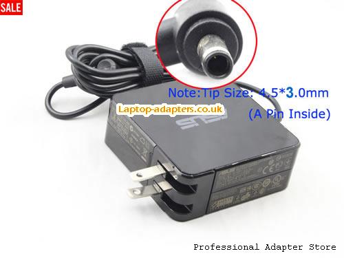  ADP-65JH DB AC Adapter, ADP-65JH DB 19V 3.42A Power Adapter ASUS19V3.42A-4.5x3.0mm-SQ-US