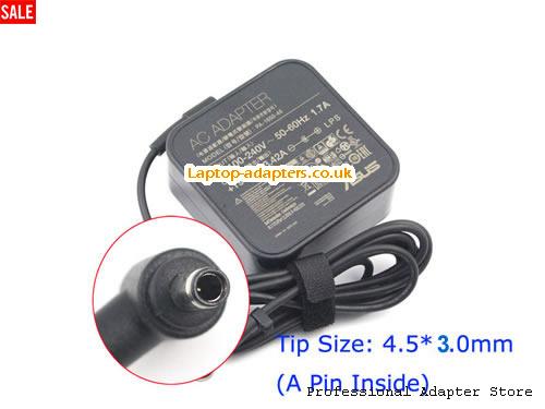  UX21A Laptop AC Adapter, UX21A Power Adapter, UX21A Laptop Battery Charger ASUS19V3.42A-4.5x3.0mm-SQ