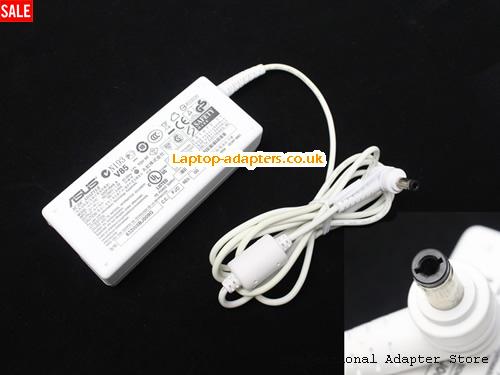  V85 Laptop AC Adapter, V85 Power Adapter, V85 Laptop Battery Charger ASUS19V3.42A65W-5.5x2.5mm-W