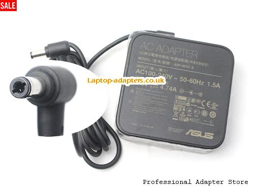  R500V AC Adapter, R500V 19V 4.74A Power Adapter ASUS19V4.74A90W-5.5X2.5mm-Square