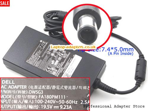  ADP-180MB B AC Adapter, ADP-180MB B 19.5V 9.23A Power Adapter DELL19.5V9.23A180W-7.4x5.0mm