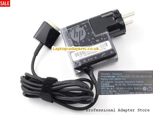 686120-001 AC Adapter, 686120-001 9V 1.1A Power Adapter HP9V1.1A10W-EU