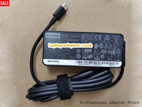  X270 720S-13ARR Laptop AC Adapter, X270 720S-13ARR Power Adapter, X270 720S-13ARR Laptop Battery Charger LENOVO20V2.25A45W-Type-c