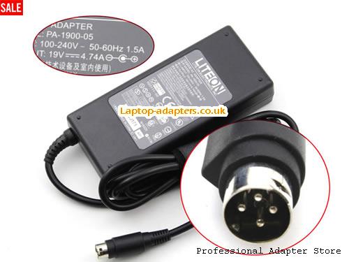  AD7044 AC Adapter, AD7044 19V 4.74A Power Adapter LITEON19V4.74A90W-4PIN