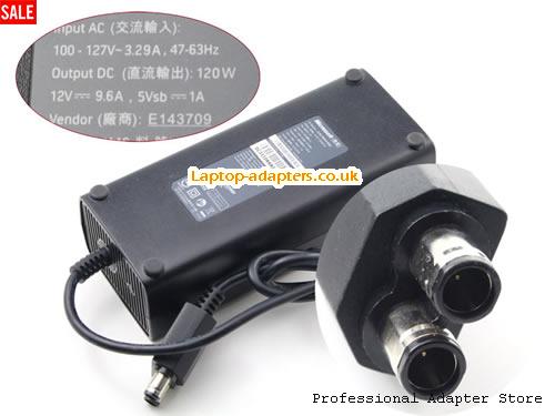  X856293-004 AC Adapter, X856293-004 12V 9.6A Power Adapter MICROSOFT12V9.6A115W-2holes-100-127V