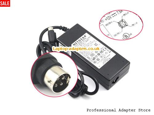  RND-4B Laptop AC Adapter, RND-4B Power Adapter, RND-4B Laptop Battery Charger NETGEAR12V7.5A90W-4pin