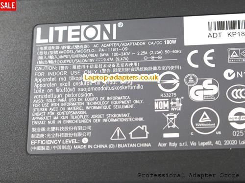  Image 3 for UK £36.43 Genuine Liteon PA-1181-09 AC Adapter 19v 9.47A for Acer ALL IN ONE AIO ASPIRE Z1-611 622 Series 