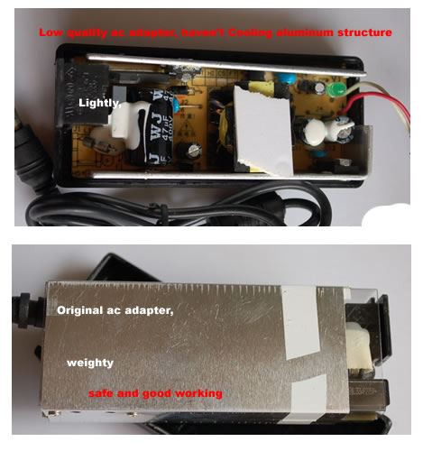 orignal ac adapter difference 3