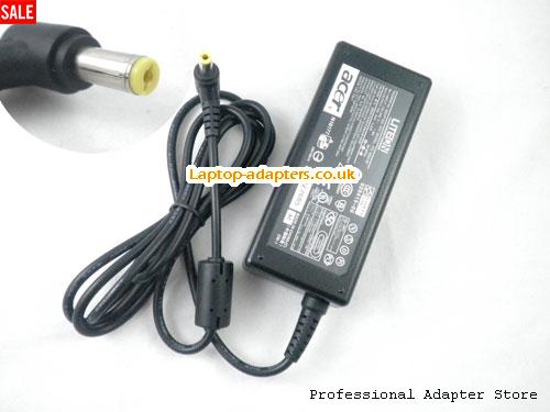 UK Laptop Charger Power Supply for ACER TRAVEL MATE R34107 5735 5720 TRAVEL MATE series AC Adapter -- ACER19V3.42A65W-5.5x2.5mm-RIGHT-ANGEL