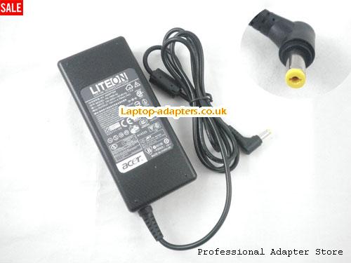 UK 19V Laptop Power Supply Charger for ACER 5630EZ 7630G ASPIRE 3610 EXTENSA EX5210 TRAVELMATE 3230 5710G -- ACER19V4.74A90W-5.5x1.7mm-RIGHT-ANGEL