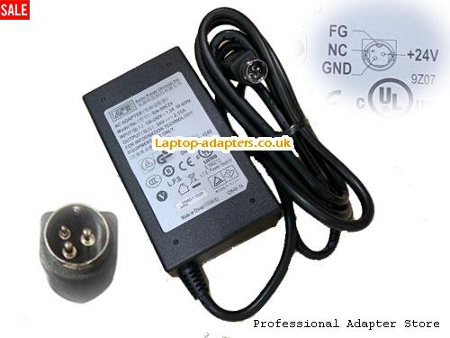  DA50C24 AC Adapter, DA50C24 24V 2.15A Power Adapter APD24V2.15A52W-3Pin