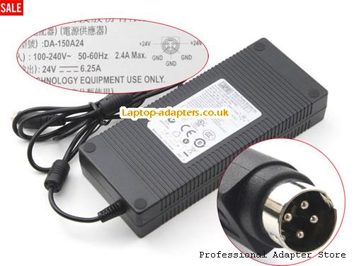  DA-150A24 AC Adapter, DA-150A24 24V 6.25A Power Adapter APD24V6.25A150W-4PIN