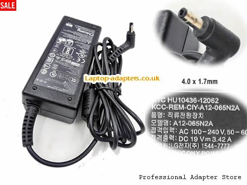 UK Genuine Chicony A065R093L Ac Adapter A12-065N2A 65W 4.0x1.7mm -- CHICONY19V3.42A65W-BulleTip