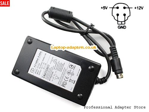 UK £14.08 CP1205 AC Adapter for Coming Data OutPut 12v 2A 5V 2A Round with 4Pin Power Supply