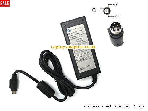 UK £14.89 Genuine CWT PAG0342 Ac Adapter 5.0v/2.0A, 12.0v/2.0A 24W Power Supply 4 Pins