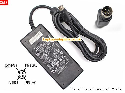 UK £21.44 Genuine CWT CAM075241 AC Adapter 24v 3.1A Power Supply 74.4W Round with 4 Pin