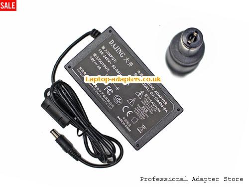  DJ-150400-SA AC Adapter, DJ-150400-SA 15V 4A Power Adapter DAJING15V4A60W-5.5x2.1mm