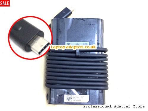 TYPE C AC Adapter, TYPE C 20V 3.25A Power Adapter DELL20V3.25A65W-Type-C