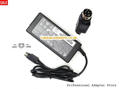 UK £26.74 Genuine Delta DPS-65VB LPS Ac Adapter S/N HPXD1909001743 Round with 4 Pins 65W PSU