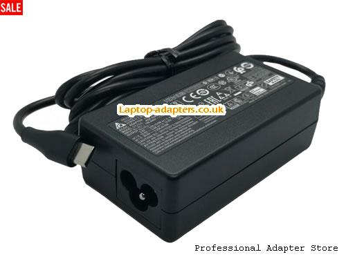  ADLX65YLC3A AC Adapter, ADLX65YLC3A 20V 3.25A Power Adapter DELTA20V3.25A65W-TYPE-C-ADP65KEB