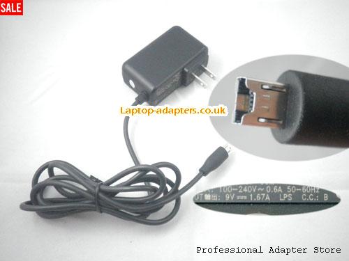  79H00107-00M AC Adapter, 79H00107-00M 9V 1.67A Power Adapter DELTA9V1.67A15W-HTC-US-B