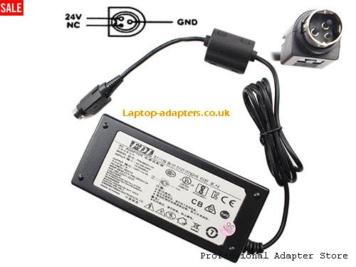 UK £19.77 Genuine FDL PRL0602U-24 AC Adapter 24v 2.5A Round with 3 Pin for Label Printer