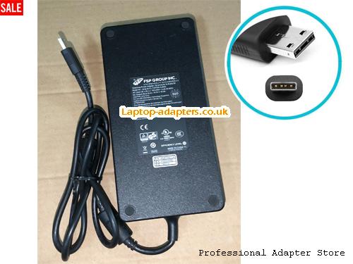 UK £73.78 Genuine FSP Group FSP330-AJAN3 Ac Adapter 19.5v 16.9A 330W for Gaming Laptop Rectangle3 Tip
