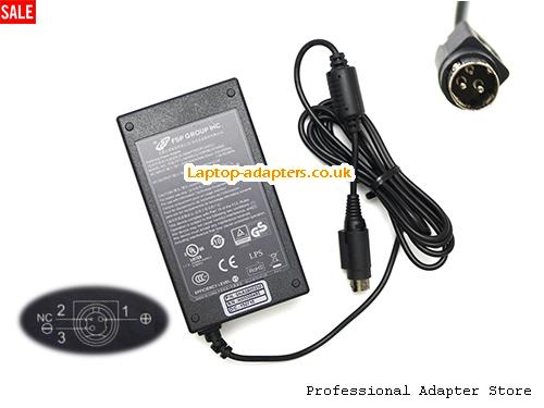 UK £14.87 Genuine FSP FSP060-RTAAN2 AC Adapter 24v 2.5A Round With 3 Pins for Printer 60W