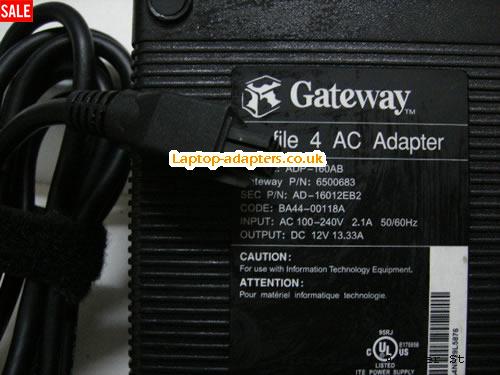  6500683 AC Adapter, 6500683 12V 13.33A Power Adapter GATEWAY12V13.33A160W-6PIN
