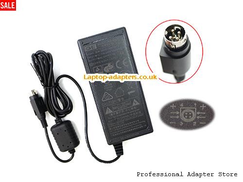 UK £17.52 Genuine GM96-240375-F AC Adapter 24v 3.75A 90W Power Supply Round with 4 Pins
