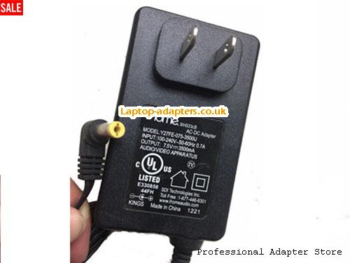  ID89 Laptop AC Adapter, ID89 Power Adapter, ID89 Laptop Battery Charger IHOME7.5V3.5A26.25W-5.5x2.1mm-US