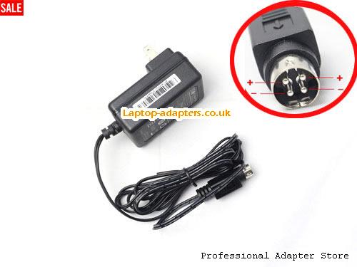 UK £10.95 Genuine KPC-024F-C 4PIN for KIKVISION 7804H-SN 7808H-SN 7804H-SNH 7808H-SNH Camera Surveillance Adapter Power Supply