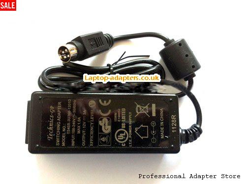 UK £20.18 Technics-Gp 12V 3A 36W 4PIN Switching Adapter TS40X-3U360-1201D