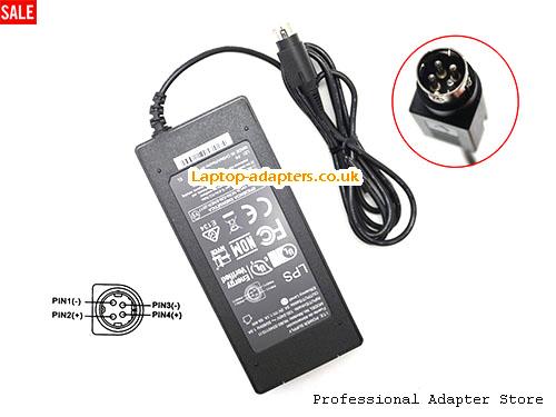 UK £15.87 Genuine ITE NU60-S540110-I1 AC Adapter 54.0v 1.1A 59.4W Power Supply Round with 4 Pins