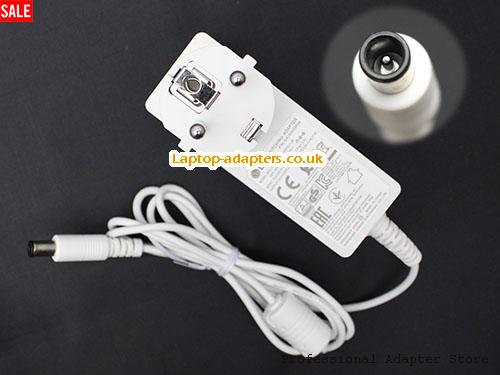 UK Genuine White EU LG ADS-48FSK-19 19048EPG-1 OR Switching Adapter 19v 2.53A EAY65689004 -- LG19V2.53A48W-6.5x4.4mm-EU-W