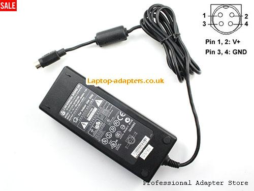 UK Genuine Lishin 0219B1280 AC Adapter 12v 6.67A Round with 4 Pin 80W Power Supply -- LISHIN12V6.67A80W-4PIN