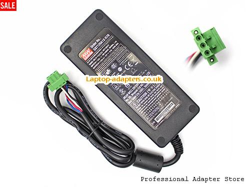  GST120A12 AC Adapter, GST120A12 12V 8.5A Power Adapter MEANWELL12V8.5A102W-3HOLE-Green