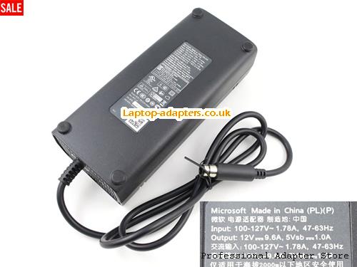  X-360E GAME CONSOLE Laptop AC Adapter, X-360E GAME CONSOLE Power Adapter, X-360E GAME CONSOLE Laptop Battery Charger MICROSOFT12V9.6A115W-1hole-100-127V