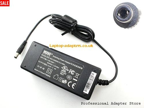  MSP-Z4000IC12.0-48W AC Adapter, MSP-Z4000IC12.0-48W 12V 4A Power Adapter MOSO12V4A48W-5.5x2.5mm