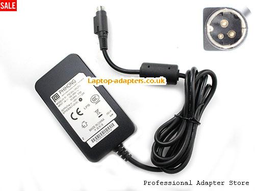 UK £16.65 Genuine Phihong PSC30U-240(ZY) Switch Powr Supply 24v 1.25A Ac Adapter Round with 3 Pin