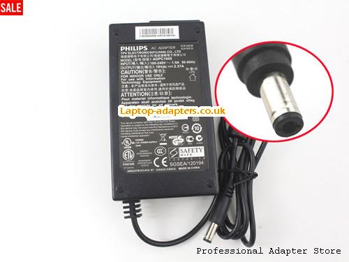 UK £16.94 Genuine Philips ADPC1945 AC Adapter 19v 2.37A Power Supply for 234E5QHSB 274E5EDSB Monitor