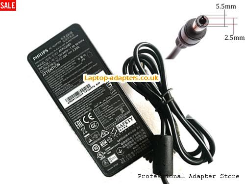  278E1 Laptop AC Adapter, 278E1 Power Adapter, 278E1 Laptop Battery Charger PHILIPS20V3.25A65W-5.5x2.5mm