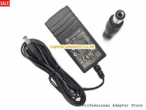  1465-42340-001 AC Adapter, 1465-42340-001 24V 0.5A Power Adapter POLYCOM24V0.5A12W-5.5x2.1mm-TB