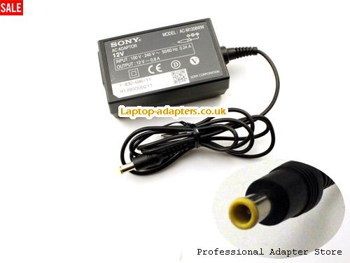  ACM1208WW AC Adapter, ACM1208WW 12V 0.8A Power Adapter SONY12V0.8A9.6W-5.5x3.0mm