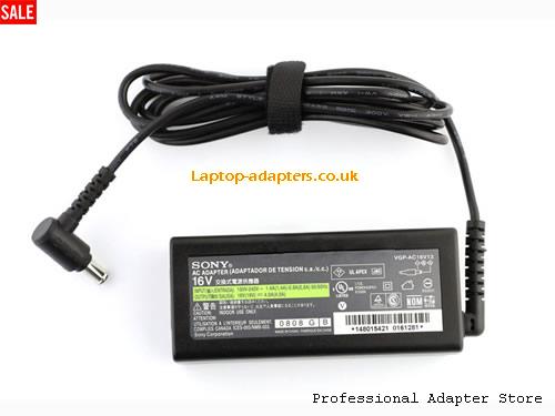  PCGA-AC16V6 AC Adapter, PCGA-AC16V6 16V 4A Power Adapter SONY16V4A64W-6.5x4.4mm