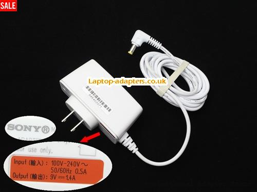  DPF-XR100 Laptop AC Adapter, DPF-XR100 Power Adapter, DPF-XR100 Laptop Battery Charger SONY9V1.4A13W-4.8x1.7mm-US-W
