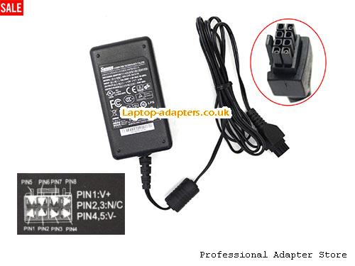 UK £17.61 Genuine Sunny SYS1319-2412-T3 AC Adapter 12v 2.0A with 8 Pins 24w Switching Adapter